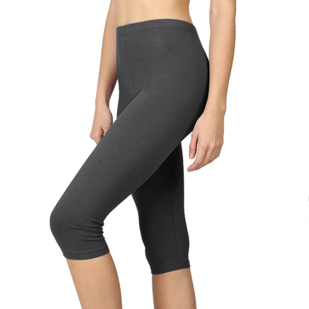 SMALL ONLY Womens Cotton Capri Leggings